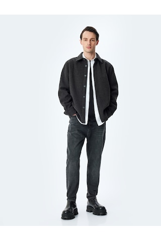 Koton Cepli Normal Bel Loose Fit Jean Pantolon - Steve Jean Gri 5wam40105ıd Gri