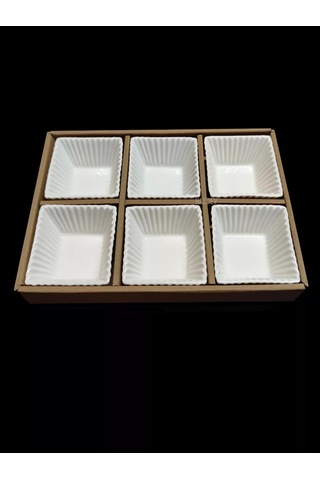 Hazdev Servis Ve Sunum İçin Beyaz Seramik Sosluklar Seti 193468264 Beyaz