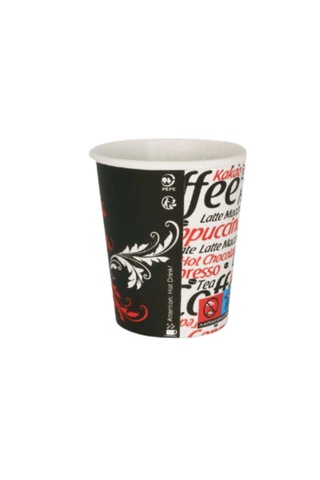 Excodi Cup 8 Oz Kapaklı Karton Bardak 250 ML - 100 Adet