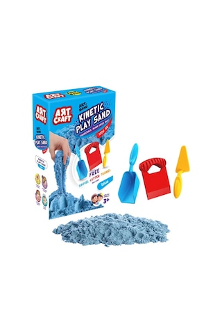 03691 Dede. Aksesuarlı Mavi Kinetik Oyun Kumu 1000 Gr