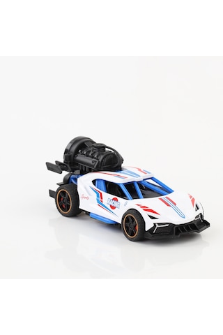 Metal Duman Çıkartan Sesli Işıklı Çek Bırak Buggy Araba Beyaz