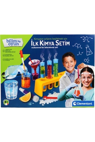 +8 Yaş İlk Kimya Setim Deney Seti Clementoni