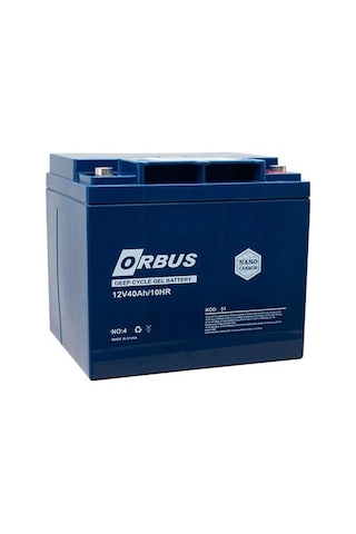 Orbus Akü 12 Volt 40 Amper Orbus Jel Tip Carbon Solar Aküsü 197 X 165 X 170 Mm