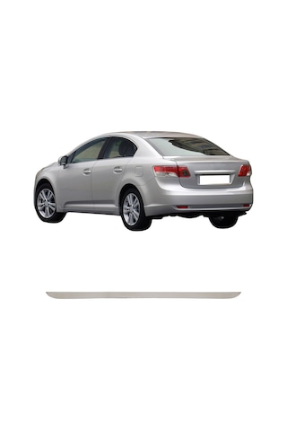 Toyota Avensis Uyumlu 2009-2015 Krom Bagaj Alt Çıtası Paslanmaz Çelik