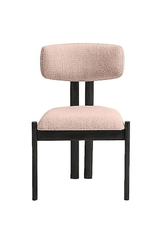 Espoo İskandinav Ahşap Bohem Sandalye Siyah - Krem