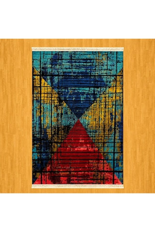 3d Efektli Modern 200 X 300 İpek Halı Çok Renkli
