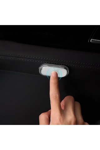 Araç Ve Dolap İçi Buz Mavisi Işık Şarjlı Dokunmatik Led Lamba Işık
