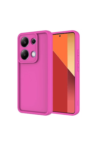 Poco M6 Pro 4g Kılıf Kamera Korumalı Tchs Ananas Kapak - Pembe Koyu Pembe Koyu