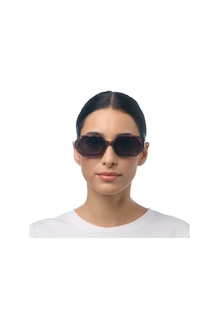 Okkia Andrea Altıgen Unisex Güneş Gözlüğühavana / Lens : Yeşil Kahverengi