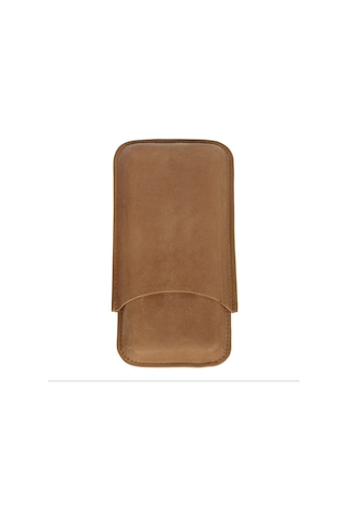 Zippo Vintage Deri Puro Kılıfı Seyahat Humidoru - Kahverengi