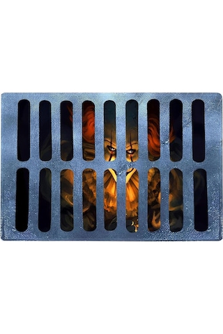 Maiyame 3d Halloween İllüzyon Palyaço Paspası - Suyu Hızlı Emici, Çift Taraflı Kaymazsız, 40x60 Cm Diğer