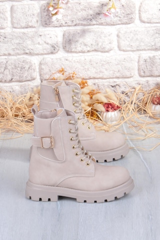 Fort Cool Aleda Anatomik Sıcak Astar Kaymaz Taban Kız Çocuk Bot Bej