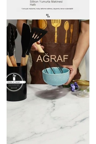 79124 12 Parça Silikon Mutfak Eşyaları Seti, Yapışmaz Ve Pratik Mor