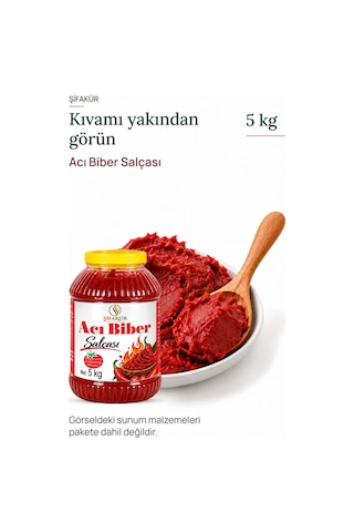 Acı Biber Salçası 5 kg - Bidon Ambalaj