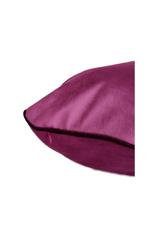 Biyeli Kırlent Yastık Kılıfı Lila Rengi 45x45