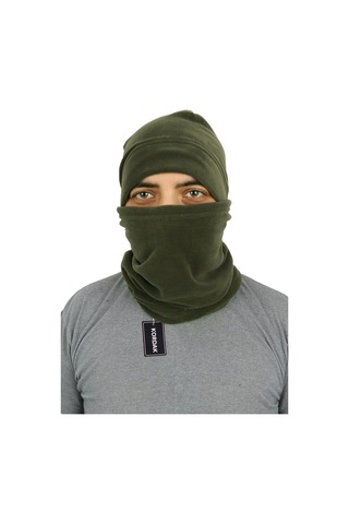 Kordak Polar Bere Boyunluk Eldiven Seti 3'lü Yeşil