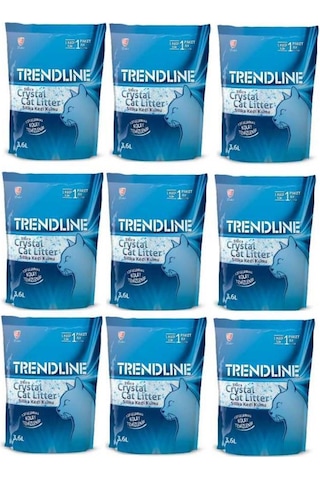 Trendline Tozsuz Silika Kedi Kumu 3,6 Lt 9'Lu Set Trendline Tozsuz Silika Kedi Kumu 3,6 Lt 9'Lu Set