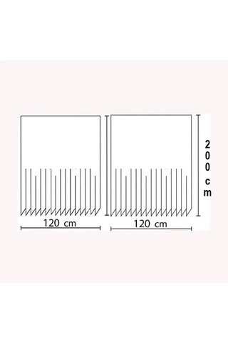 Banyo Perdesi 2x120x200 Çift Kanat Duş Perdesi Halka Hediyeli Duşakabin Perdesi 0010 Pudra Pembe