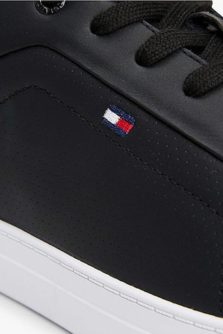 Tommy Hilfiger Icon Court Pınperf Lth Siyah Erkek Sneaker 000000000102267224 Siyah