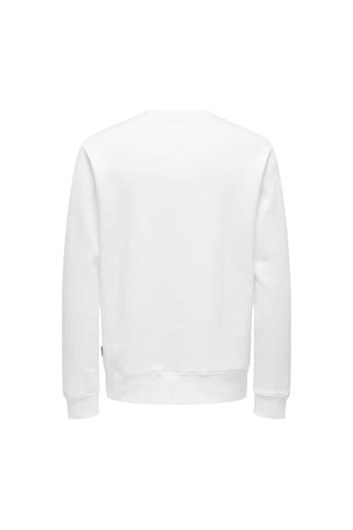 Only & Sons Onsdawson Beyaz Erkek Sweatshirt 22033193 Beyaz