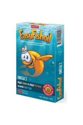 Easy Fishoil Doğal Portakal ve Limon Aromalı