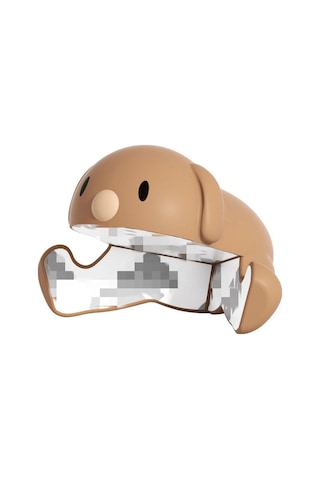 Xiyyadms Kartoon Köpek Desenli Silikon Masa Köşesi Koruyucu, Çocuk Güvenliği İçin Yumuşak Çarpma Engelleyici, 4 Renk Seçeneği, 4 Adet/ Paket Beyaz