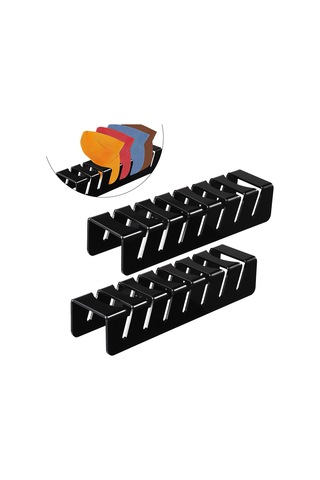 Symbee Akrilik Şapka Askısı - 14 Şapka Kapasiteli, Şekil Koruyucu, Pratik Ve Dayanıklı Siyah