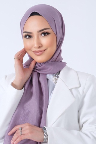 Harem Scarf Brisa Vual Şal - Koyu Lavanta Lavanta 976