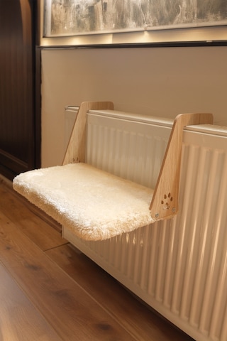 Gobypet Peluş Kalorifer Petek Radyatör Yatağı Geniş Kedi Köpek Kalorifer Yatağı + Paspas