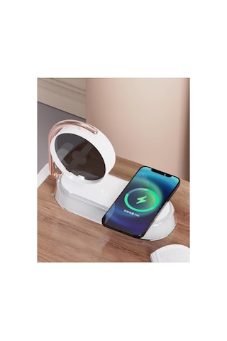 3d Holografik Resim Yansıtıcılı Ambiance Işık Wireless Şarj