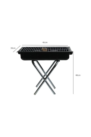 Aktürkler Titiz Küçük Boy Seyyar Ayaklı Mangal 44 x 27 x 36