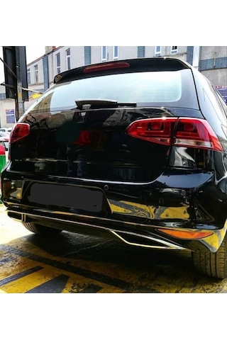 Volkswagen Golf 7 2013-2017 Uyumlu Dıfuzor Parlak Sıyah