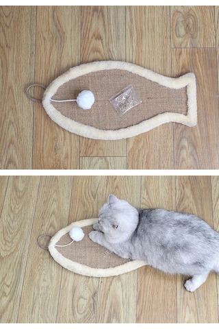 Nursoft Sisal Aşınmaya Dayanıklı Kedi Tırmalama Oyuncağı 34 x 34 CM