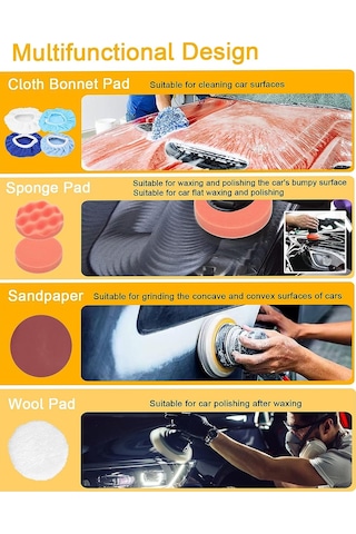 Deko Turkey Orb150 6 Kademe Devir Ayarlı Akülü Polisaj Zımpara