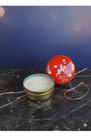 Forest Soul Sedir & Sandal Ağacı Kokulu El Yapımı Soya Mumu Happy Blaze Candle Kırmızı
