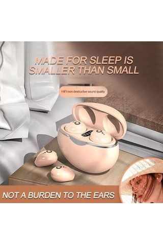 Jeemson Küçük Boyutlu Gizli Tws Bluetooth 5.3 Kulaklık, Uzun Pil Ömrü, Dijital Pil Göstergesi, Yüksek Kaliteli Stereo Ses, Akıllı Gürültü Engelleme - Siyah