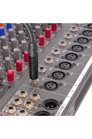 Besthome1 Profesyonel 6.35mm Trs Erkek - Xlr Dişi Mikrofon Kablosu, 1m, Çift Ekranlı, Fantezi Güç Desteği