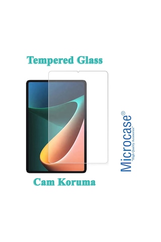 Microcase Xiaomi Uyumlu Pad 5 11 İnch Tablet Tempered Glass Cam Koruma