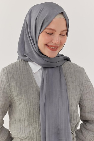 Mirsoy Scarf Yoryo Şal - Gri Gri