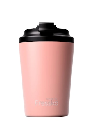 Made By Fressko Camino Yeniden Kullanılabilir Kahve Bardağı, Yalıtımlı Termal Kupa, 340 Ml, Şeftali Peach Pink