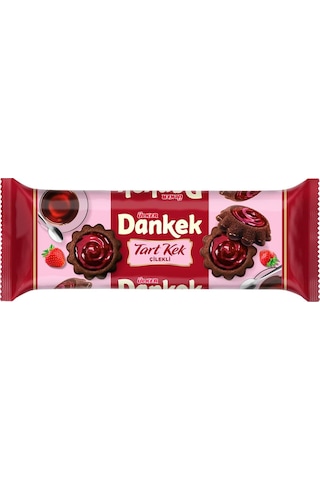 Ülker Dankek Çilekli Ve Çikolatalı Tart Kek 180 Gr X 4 Adet