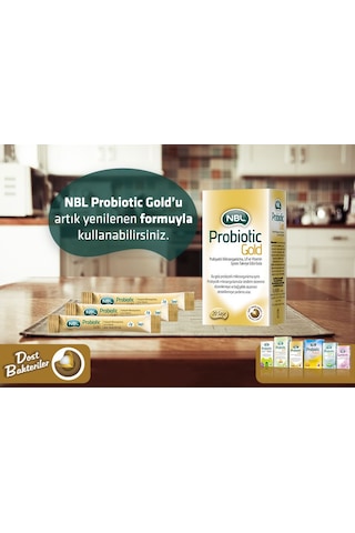 3 Adet Nbl Probiotic Gold 20 Saşe Gıda Takviyesi