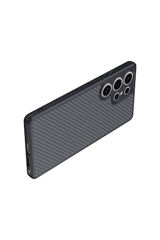 Apsuwa Samsung Galaxy S25 Ultra Uyumlu Kılıf Elnino Magsafe Carbon Fiber Kılıf
