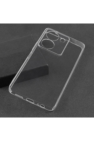 Ekılıf - Vivo Y36 4g Uyumlu Kılıf Şeffaf Soft Slim Fitt Süper Silikon Kapak - Şeffaf