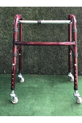 Seral Medikal Alüminyum Denge Destekli Yürüteç, 4 Tekerli