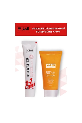 W-Lab Cosmetics Madeleb Krem + W-Lab Cosmetics Güneş Koruyucu Krem Set
