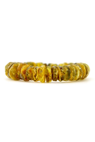 Kehribar Bileklik Amorf Tasarım Ambergold Blk23-128 Çok Renkli