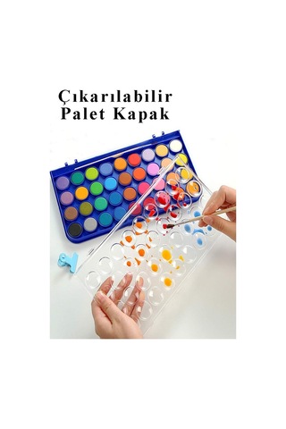 12 Renk Sulu Boya 23mm 1 Paket Giotto 12 Li Suluboya Fırça Hediyeli Canlı Renkler Acquerelli Kaliteli Yıkanabilir Çok Renkli