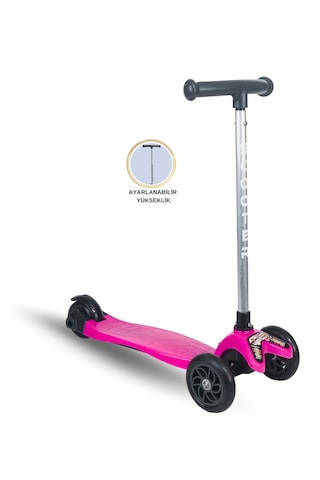 Tois Colorwase Led Işıklı 4 Kademeli 3 Tekerlekli Scooter Pembe