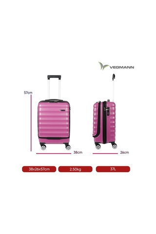 Vegmann Wave Laptop Bölmeli Violet Kabin Boy Valiz Violet